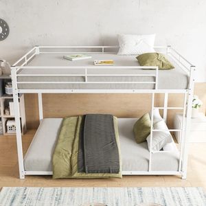 Decotopia - Stapelbed - 90 cm x 200 cm - Wit - Metaal