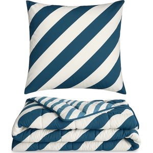 Ambiante Mares - Dekbed zonder Overtrek - Blauw - 140x200 cm - All Year - Wasbaar