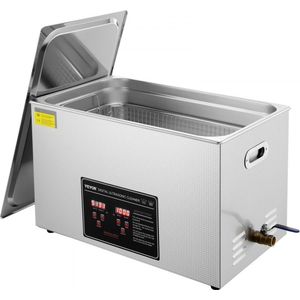 ultrasoonreiniger ultrasoon roestvrijstalen reinigingsapparaat 172 W, 3 L ultrasoon reinigingsapparaat met digitaal display 0-30 minuten, ultrasoon reinigen voor sieraden, brillen, horloges enz.