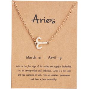 Bixorp Stars Sterrenbeeld Armband Ram (Aries) Goudkleurig - Zodiac Sieraad - Inclusief Nederlandstalige Informatie over het Sterrenbeeld - Cadeau voor Meisjes, Jongens & Volwassenen