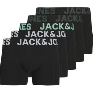 Jack & Jones heren 5P boxer trunks elias solid zwart