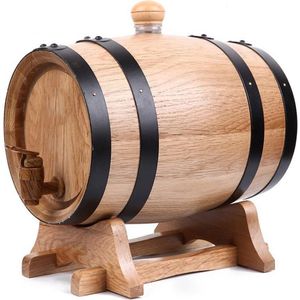 Heritage Glasses - Houten Vat voor Whisky - 5 liter eikenhouten vat - Perfecte Cadeau voor de Whisky Liefhebber!