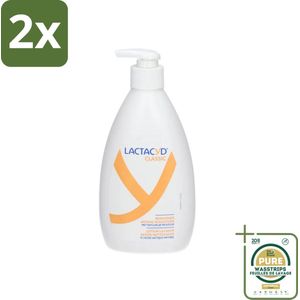 Lactacyd Classic - Intieme Waslotion - Reinigend - Met Natuurlijk Melkzuur - 400 ml - Voordeelverpakking - 2 stuks - Natuurlijke melkzuur - PH-balans