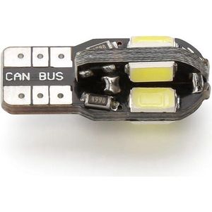 2x T10 WIT Auto Kentekenverlichting, Stadlicht W5W 5SMD LED 12V