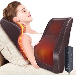 Nekmassage Apparaat – Massagekussen – Elektrische Massage Apparaat – Pijn Therapie Warme Functie – Draadloos – Voor Nek, Rug en Schouders – Geruisloos – Ontspanning