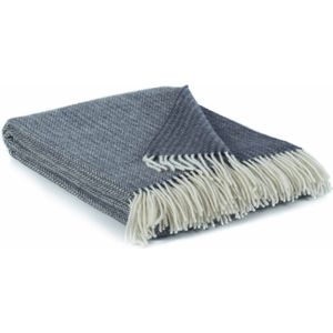 Most - Plaid Sienna - 100% Nieuw-Zeelandse wol - 140 x 200 cm - blauw
