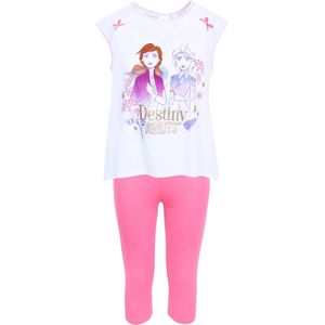 Witte en roze meisjespyjama Elsa en Anna, IJstijd DISNEY