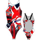 Turbo - London Pro Resist - Zwemkleding - Rood - Zwart - Dames