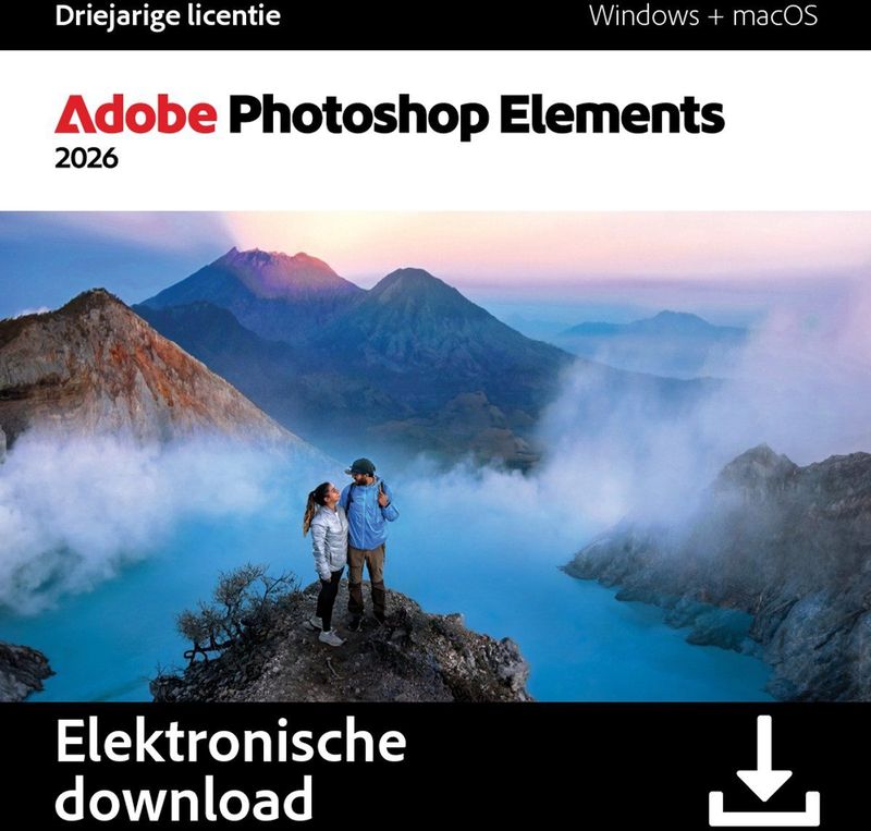 Adobe Photoshop Elements 2026 - Fotobewerkingssoftware voor Windows en MacOS