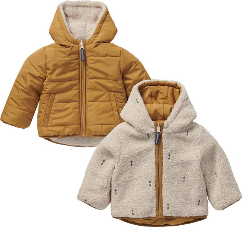 Noppies - Ordway - Winterjas - Geel - Reversible Baby