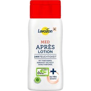 Lavozon MED Aftersun - Aprés Lotion | 1x 200ml - Met Panthenol - Ultra Sensitive - Tot 24u Vochtigheid | Sensitive After Sun Lotion