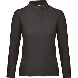 B&C ID.001 Ladies' long-sleeve polo shirt CGPWI13 - Black - 3XL
