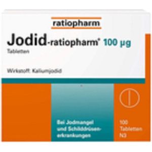 Jodid-ratiopharm 100 μg tabletten, 100 stuks | jodium tabletten | jodium