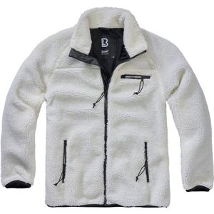 Brandit - Teddyfleece Vest - Wit - Met Capuchon