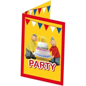 16x Buurman en Buurman themafeest uitnodigingen/kaarten - Kinderfeestje/verjaardag artikelen