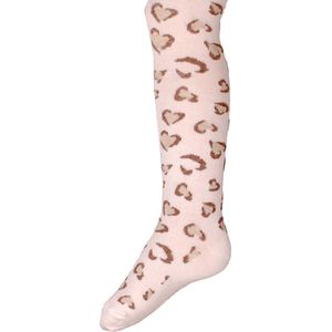 Kindermaillot Off-white met beige Wildlifeprintt in vorm van hartjes - 92/98