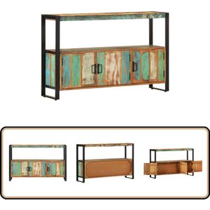 vidaXL Dressoir 120x30x75 cm massief gerecycled hout