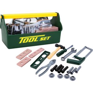 JollyLife Speelgoed Gereedschapsbox met Accessoires - Gereedschapskist - Gereedschap set - Timmeren - Zagen - Hamer - Zaag - Tang -