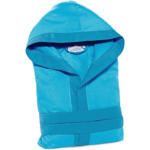 Zachte katoenen badjas met capuchon voor dames en heren - absorberend en duurzaam - 2 zakken, riem en lussen