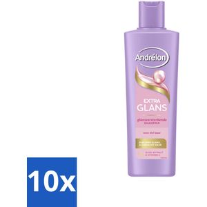 Andrélon – Shampoo – Extra Glans – 250 ml - Bulkverpakking - 10 stuks