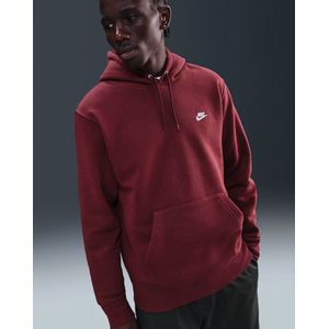 Nike - Club - Pullover Fleece Hoodie - Rood - Heren