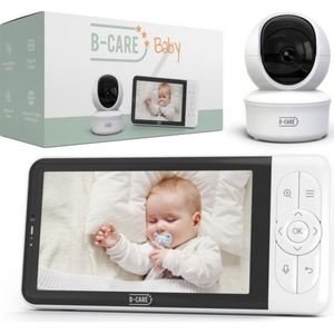 B-Care Moon - Babyfoon - 5.0 Inch HD - Uitbreidbaar Tot 2 Camera's - Wifi Verbonden