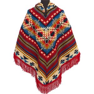 Poncho Triangle Red