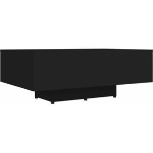 vidaXL - Salontafel - 85x55x31 - cm - bewerkt - hout - zwart