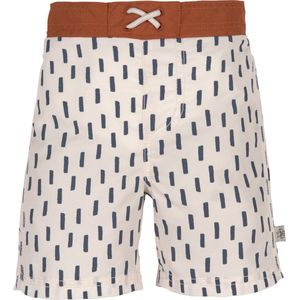 Lässig - UV-Boardshorts voor baby's - Strepen - Offwhite/grijs - maat 86cm
