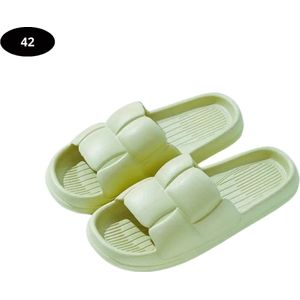 Nivard Badslippers Dames - Comfortabel - Flip Flops - Sauna - Zomer - Lichtgroen - Maat 36