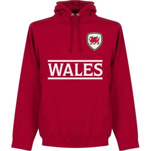 Wales Team Hooded Sweater - Rood - Kinderen - 92/98