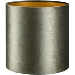 Lampenkap Cilinder - 15x15x20cm - Fendi velours olijf