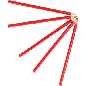 200x Potlood roodschrijvend - Stempotlood 17,5 cm. - verkiezingen - rode potloden - rood potlood - stemmen - roodschrijvende potloden
