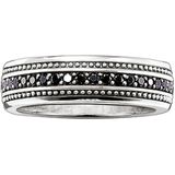 Thomas Sabo - Unisex Ring - Zilver - Zirconia - Zwarte Edelsteen