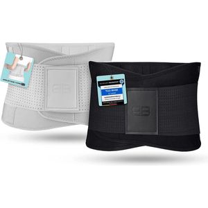Innovatieve lendensteun rugbandage - verlicht rugpijn - nierriem voor rugsteun - 3 maten XL grijs