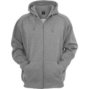 Heren Sweatvest - Extra dik en zacht: Zip Hoody grijs