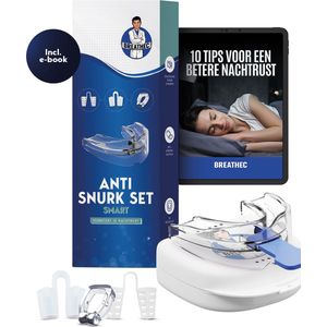 Anti Snurk Beugel Set Smart 3 in 1 - 2x Snurkbeugel - 8x Neusspreider en 1 neusclip - E-Book