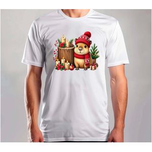 Capy Lichtje - T Shirt - MerryChristmas - ChristmasVibes - Funny - Sarcasm - VrolijkKerstfeest - Kerstmis - Grappig - Sarcasme - Capybara - Capy