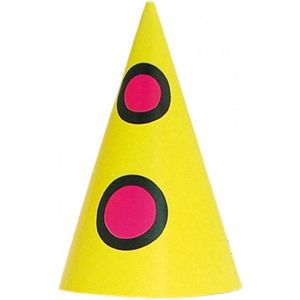 24x stuks Feesthoedjes Bumba van karton - Verjaardag hoedjes voor kinderen