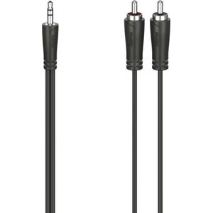 Hama Audiokabel 3,5-mm-jack-stekker - 2 Cinch-stekker Stereo 1,5 M