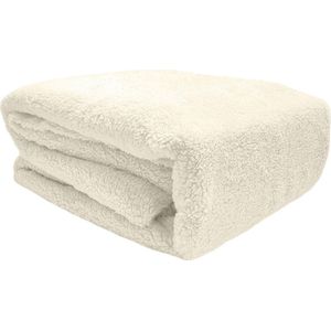 Sleeps Zachte Teddy Fleece Hoeslaken Crème - 90 x 200 cm - Heerlijk Zacht