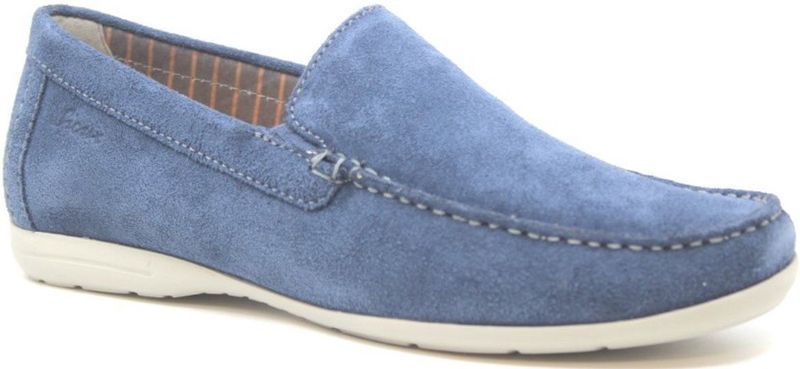 SIOUX - Giumelo - Instappers - Blauw - Glad Leer