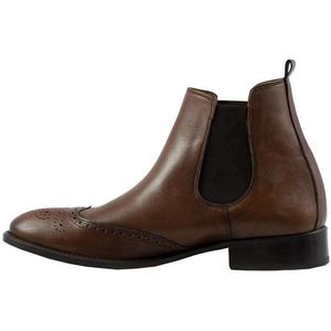 Enkellaarzen - boots - cognac - heren - handgemaakt - leer - maat 41