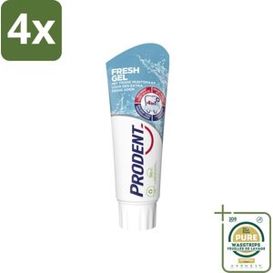 Prodent – Tandpasta – Fresh Gel – 75 ml - Voordeelverpakking - 4 stuks - Tandplak - Tanderosie