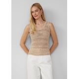 Dieses - Gebreide Spencer - Beige - Katoenmix