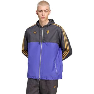 Adidas - Manchester United Terrace Icons - Parka - Wit - Zwart