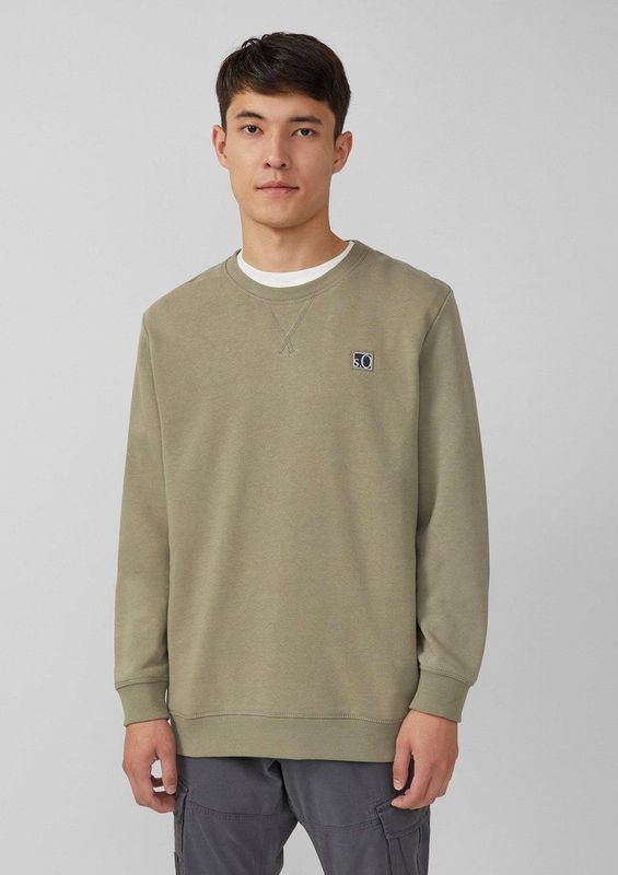 Sweatshirt - Katoenmix - Lichtgewicht - Ronde Hals - Geribde Boorden