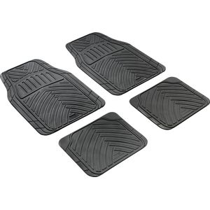 Universele auto rubber matten set Herkules 4-delige zwart