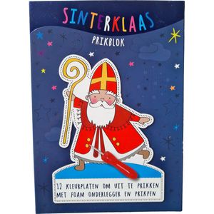 Prikblok Sinterklaas - 'Push-Out Plaatjes' met Prikblok en Prikpen