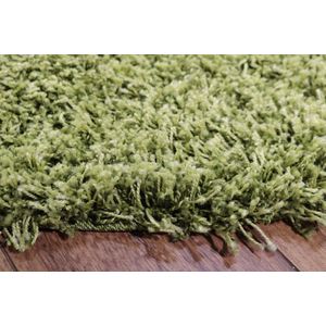 Vloerkleed Shaggy Plus 965 Green 120x120 cm-Round